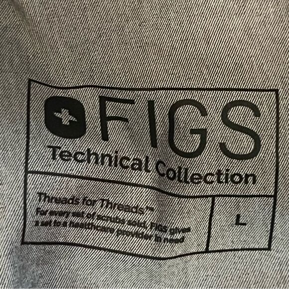 FIGS SIZE SMALL LIVINGSTON BASIC SCRUB PANTS IN GRAPHITE TECHNICAL COLLECTION - Picture 10 of 11
